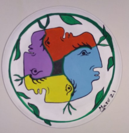 4 amici al bar ....( 30cm )